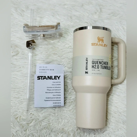 Stanley Tumbler 40oz Stainless Steel Hearth & Hand with Magnolia Best Beige - Picture 7 of 16